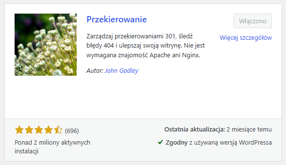 wtyczka Redirection — przekierowania 301 i porządek po zmianach adresów