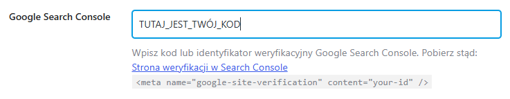 Krok 6. Wklej kod w Rank Math
