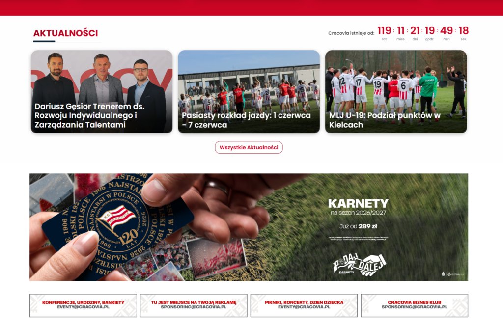 newsy na temat Cracovii